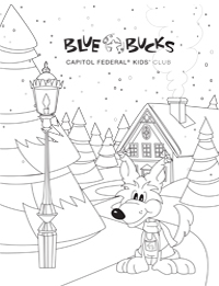 Blue Bucks Coloring Sheet Image 1