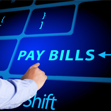paying bills online image