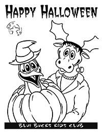 Halloween coloring page image