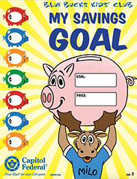 Blue Bucks Savings Goal Sheet Image