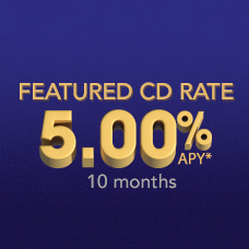 10 Month 5% Featured CD Rate