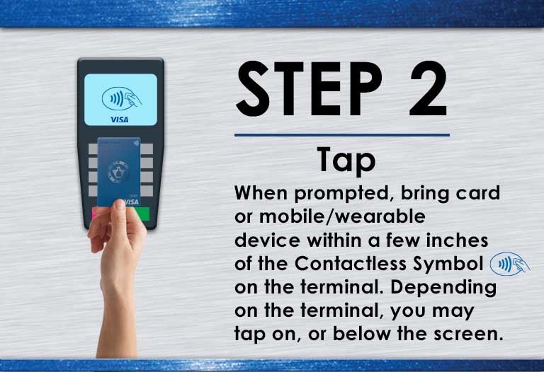 Step 2 on how to for contactless payments