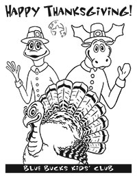 Thanksgiving coloring page image