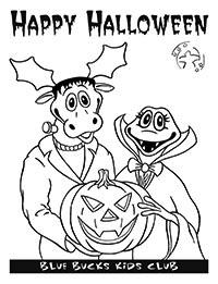 Happy Halloween coloring page image