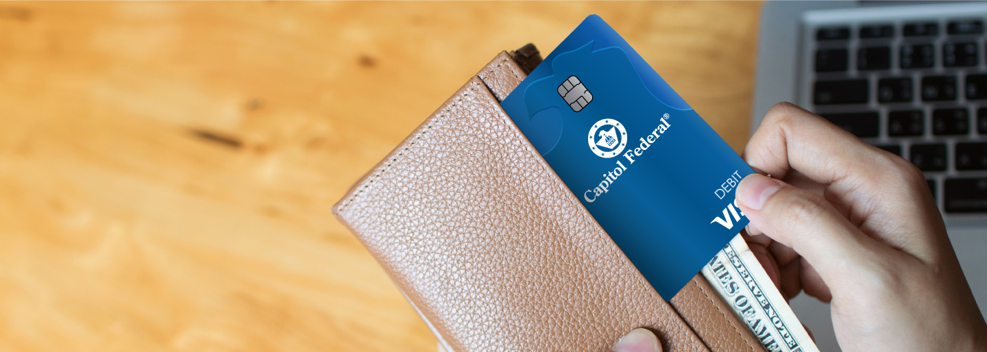 Updated True Blue Debit Card Hero Image