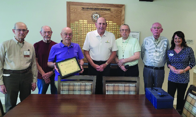 Tallgrass Creek Senior Living Community flag presentation.