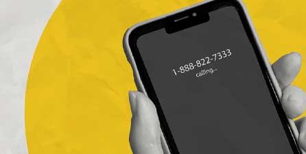 Scam number calling phone. 