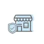 Shield protecting business.