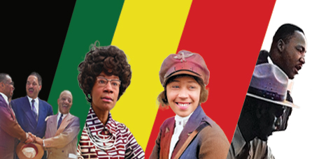 Black History Month 2025 image with historical figures.